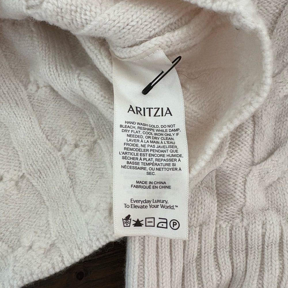 Babaton Ivory Cable Knit Sweater - Picture 3 of 5